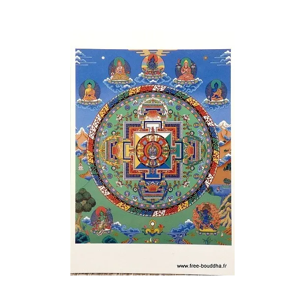 Carte postale bouddhiste MANDALA de CHENREZI - Cartes postales bouddhistes