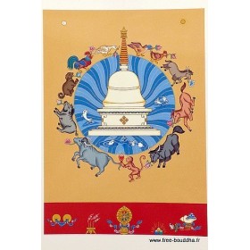 Carte postale bouddhiste LIBERATION ANIMALE Cartes postales bouddhistes CPB43