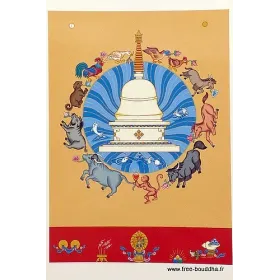 Carte postale bouddhiste Libération Animale - Cartes postales bouddhistes