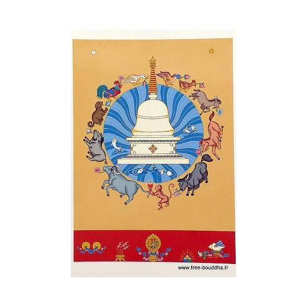 Carte postale bouddhiste LIBERATION ANIMALE Cartes postales bouddhistes CPB43