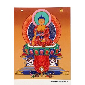 Carte postale Bouddha Sakyamouni Objets rituels bouddhistes CPB44