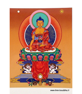 Carte postale du Bouddha Sakyamouni