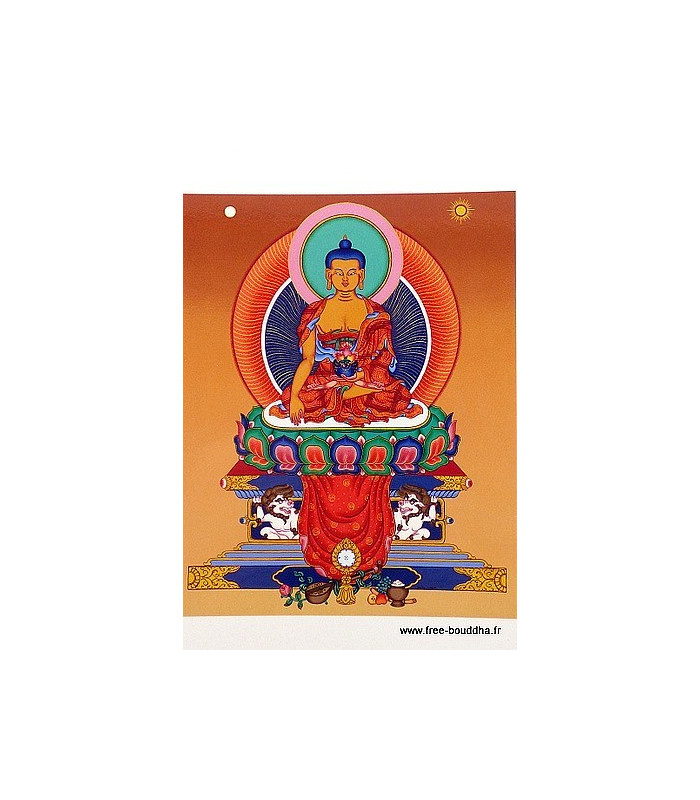 Carte postale du Bouddha Sakyamouni Cartes postales bouddhistes CPB44