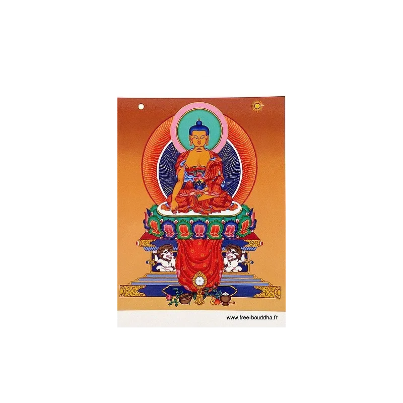 Carte postale du Bouddha Sakyamouni - Cartes postales bouddhistes