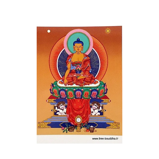 Carte postale du Bouddha Sakyamouni - Cartes postales bouddhistes