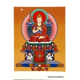 Carte postale bouddhiste LAMA TSONG KHAPA Cartes postales bouddhistes CPB48