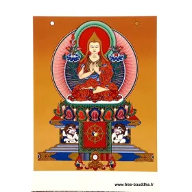 Carte postale bouddhiste LAMA TSONG KHAPA - Cartes postales bouddhistes