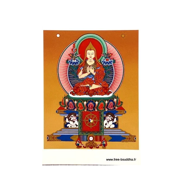Carte postale bouddhiste LAMA TSONG KHAPA - Cartes postales bouddhistes