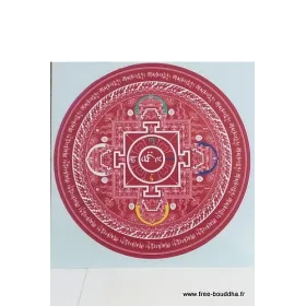 Autocollant MANDALA DE LA COMPASSION - Artisanat tibétain bouddhiste