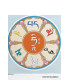 Sticker adhésif MANTRA DE CHENREZI multicolore Stickers autocollants bouddhistes AUTO2