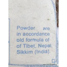 Encens tibétain poudre Mahakala - Protection, rituel trantrique - Objets rituels bouddhistes