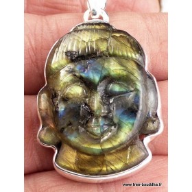 Bouddha sculpté en Labradorite Bijoux en Labradorite JA3.9