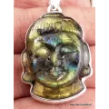 Bouddha sculpté en Labradorite - Bijoux en Labradorite