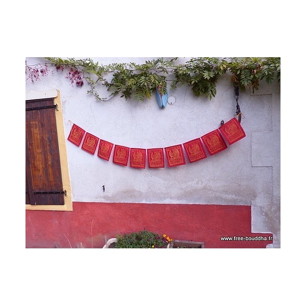 Drapeaux tibétains voeux de Refuge Objets rituels bouddhistes DRAT5