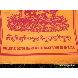 Drapeaux de prières Bouddha Sakyamouni - Drapeaux tibétains