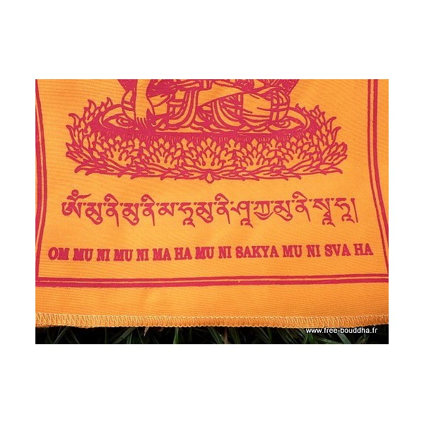 Drapeaux tibétains Bouddha Sakyamouni Drapeaux tibétains DRAT4