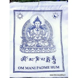 Drapeaux tibétains Om Mani Pedme Hum DRAT1