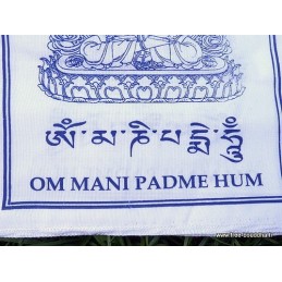 Drapeaux tibétains Om Mani Pedme Hum Drapeaux tibétains DRAT1