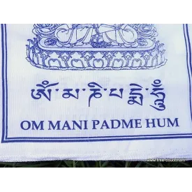 Drapeaux bouddhistes Om Mani Pedme Hum - Drapeaux tibétains
