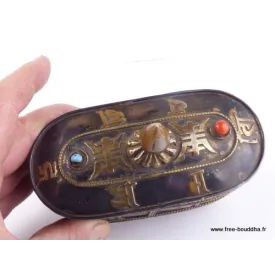 Boîte à bijoux tibétaine - Artisanat tibétain bouddhiste