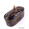 Boîte à bijoux tibétaine Artisanat tibétain bouddhiste BAT3