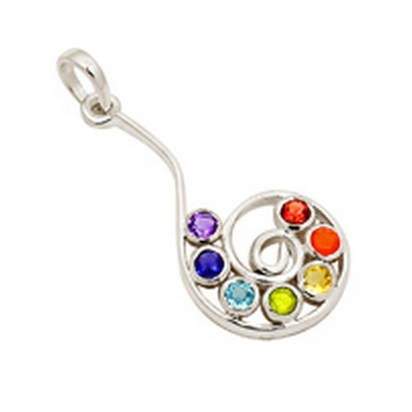 Pendentif 7 Chakras chokurei Bijoux en Pierres Fines DA23