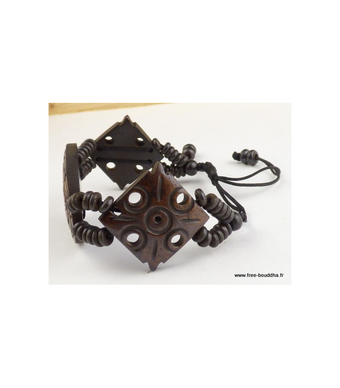 Bracelet tibétain sculpté Dorje vajra Bracelets tibétains bouddhistes OY9