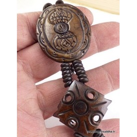 Bracelet tibétain sculpté Dorje vajra Bracelets tibétains bouddhistes OY9