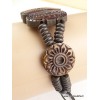 Bracelet tibétain sculpté Yeux de Bouddha Bracelets tibétains bouddhistes OY8