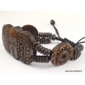 Bracelet tibétain sculpté Yeux de Bouddha Bracelets tibétains bouddhistes OY8