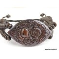 Bracelet tibétain sculpté main Bouddha Bracelets tibétains bouddhistes OY4