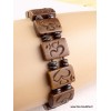 Bracelet tibétain sculpté du Om hindouiste Bracelets tibétains bouddhistes OY5