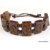 Bracelet tibétain sculpté du Om hindouiste Bracelets tibétains bouddhistes OY5