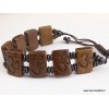 Bracelet tibétain sculpté du Om hindouiste Bracelets tibétains bouddhistes OY5