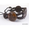 Bracelet tibétain sculpté du Dordje vajra Bracelets tibétains bouddhistes OY6