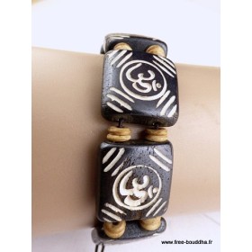 Bracelet tibétain gravé main Om Bracelets tibétains bouddhistes OY10