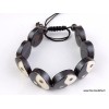 Bracelet tibétain sculpté main Ying yang Bracelets tibétains bouddhistes OY11