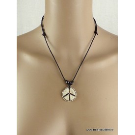 Collier tibétain Peace and Love Bijoux tibetains bouddhistes PAL3