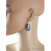 Boucles d'oreilles Rubis sur cyanite Boucles d'oreilles en pierres JEW58
