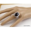 Bague Homme en Onyx noir Bagues pierres naturelles BEE52