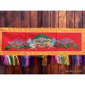Tenture tibétaine Mahakala rouge Tentures tibétaines Bouddha MAHAK3-a