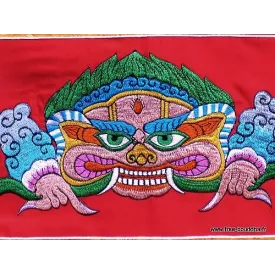 Tenture tibétaine Mahakala rouge - Tentures bouddhistes