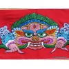 Tenture tibétaine Mahakala rouge Tentures tibétaines Bouddha MAHAK3-a