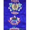 Tenture tibétaine 8 signes auspicieux bleue Tentures tibétaines Bouddha AUS2