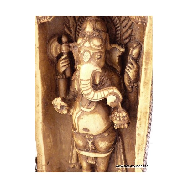 Autel temple bouddhiste portatif Ganesh 20 cm Stupas, temples tibétains TRYP3
