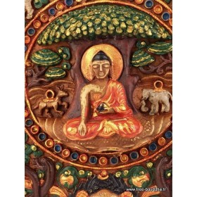 Décoration murale Mandala de Bouddha Tentures tibétaines Bouddha DMB2