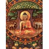 Décoration murale Mandala de Bouddha Tentures tibétaines Bouddha DMB2
