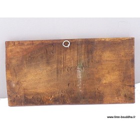 Om mani pedme hum en bois peint Décoration tibétaine OMANI1