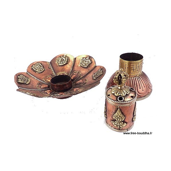 Brûleur d'encens tibétain Lotus Brûleurs et porte-encens DBLESA4.1