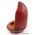 Brûleur d'encens tibétain en terre cuite - Porte-encens tibétains